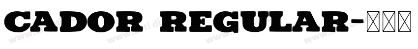 Cador Regular字体转换